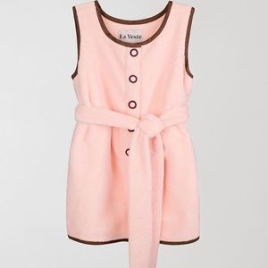 NWT La Veste Pink Mini Towel Dress